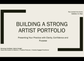 Building a Strong Artist Portfolio Linenhall